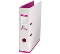 Elba mycolour classeur à levier polypropylène capacité 80mm a4 blanc et rose ref e104890112 100081031 G