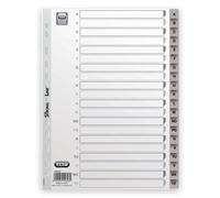 Elba Paquet De 20 Intercalaires Alphabétiques A4 - Polypropylene12/100 - Gris
