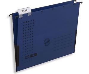 ELBA Pochette à suspendre chic ULTIMATE, DIN A4, bleu foncé fermée sur le côté, Canson- extrêmement résistant - 25 pièces (85743 DB)