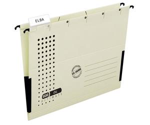 ELBA Pochette à suspendre chic ULTIMATE, DIN A4, chamois fermé sur le côté, Canson- extrêmement résistant - 25 pièces (85743 CH)
