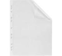 ELBA Pochette Premium, DIN A4, PVC, 0,08 mm, transparent film PVC rigide, ouverture en haut, perforation européenne, indélébile (71430)