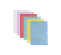 Boîte de 50 Pochettes-coin Oxford Fard'Liss A4 PVC lisse épaisseur 20/100ème coloris assortis