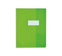 Elba Protège-Cahier 17 X 22 Cm Strong Line Cristal 15/100e + Renforcés (30/100e) Vert