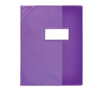ELBA Protège-cahier PVC 150 Strong Line 17x22 cm Marque-page Translucide violet