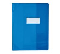 ELBA Protège-cahier PVC 150 Strong Line 24x32 cm Marque-page Translucide bleu