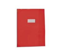 Elba Protège-Cahier School Life 17 X 22 Cm Pvc Opaque 15/100e, Coins + Porte-Étiquette. 4 Coloris Assortis
