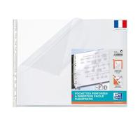 Oxford Pochette A3 ELBA – Polypropylène 9/100e transparent, ouverture en coin – Sachet de 10