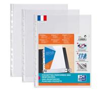 ELBA Sachet de 10 Pochettes perforées SM3 A4 PVC 0,10 mm Lisse