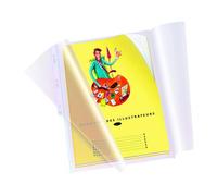 Pochettes transparentes à rabat latéral Oxford Fard Clirel A4 - PVC 18/100e - Sachet de 10