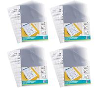 Elba Sachet de 50 Pochettes perforées pour Document 24 x 32 cm en polypropylène Transparent 100206905 (Lot de 4)