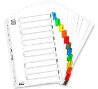 Oxford – Intercalaire mensuel A4 en carton, 12 onglets multicolores – 1 jeu