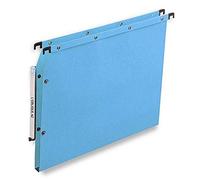 Dossier suspendu kraft pression L'Oblique AZ fond 1,5 cm pour armoire - bleu