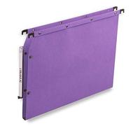 Dossier suspendu kraft pression L'Oblique AZ fond 1,5 cm pour armoire - lilas