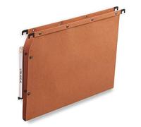 Elba Ultimate Carte Kraft Lot de 25 Dossiers Suspendus pour Armoire A4 Fond 15mm Orange - Dossier Suspendu Latéral