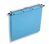 Elba Dossier suspendus pour tiroir Ultimate A4 Kraft - 100 feuilles - Fond V - Bleu - Lot de 25