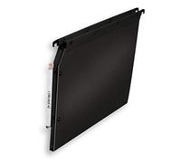 Boite de 10 dossier suspendu armoire Elba PP Ultimate A4 fond 15mm capacité 150 feuilles couverture polypro noir
