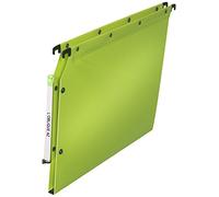 Elba Ultimate PP Lot de 10 Dossiers suspendus en Polypro Opaque pour Armoire Fond 15mm Vert