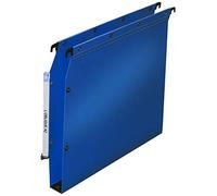 Dossier suspendu plastique pression L'Oblique AZ fond 3 cm pour armoire - bleu