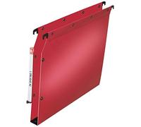Dossier suspendu plastique pression L'Oblique AZ fond 3 cm pour armoire - rouge