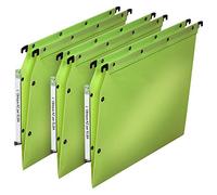Elba Ultimate PP Lot de 10 Dossiers Suspendus pour Armoire Fond en V Polypropylène Opaque Vert