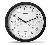 Elbe RP-1005-N Horloge Murale avec thermomètre et hygromètre RP-1005-N