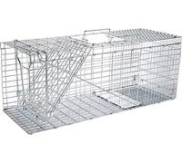Elbe Safe Pièges à Chat en Fil Acier galvanisé - 80x32x29 cm - Piège de Capture Animaux sans cruauté, Pliable, Double entrée - MAF03