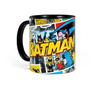 Elbenwald Batman - Mug rétro Comic Robin & Catwoman - Céramique Noir