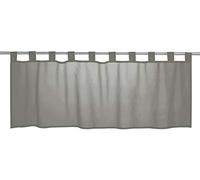 Elbersdrucke Bistrogardine Basic 07 Rideau Brise-bise Gris Transparent 48 x 140 cm Rideau Court pour Cuisine, fenêtre de Cuisine, Brise-Vue intimité 198466