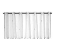 Elbersdrucke Bistrogardine Sun Valley 00 Rideau Brise-bise Court pour Salon, Chambre à Coucher, Couloir, Cuisine, fenêtre de Cuisine, Protection Solaire, 48 x 138 cm
