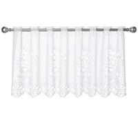 Elbersdrucke Rideau Bistrot 1129 Blanc Semi-Transparent 60 x 160 cm Rideau Court pour Salon Chambre Couloir 501239