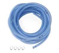 ELCAN 10 mètres de tube ou tube polyvalent renforcé transparent d'un diamètre de 8x14mm avec 2 fascettes. Alimentaire souple en PVC. Par l'eau, le gaz, l'essence, le pétrole, les aquariums...