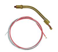 ELCAN Pack d'une tête pour torche 501D et guide-fil rouge de 4 mètres pour fil 1.0-1.2mm pour torche mig mag. Consommables et accessoires pistolet de soudage. Col de cygne pour torche de soudage MB501