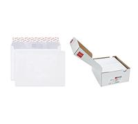 Elco 32882 Boite de 500 enveloppes sans fenêtre Format C5 Blanc & 60296 Enveloppe avec fenêtre Format DL Blanc - Lot de 500