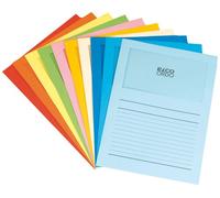 ELCO Ordo Classico Chemise de classement avec fenêtre 120 g/m² Chemise 220 mm x 310 mm, fenêtre 180 mm x 100 mm Boîte de 100 (10 x 10 couleurs assorties) (Import Royaume Uni)