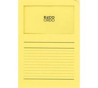 ELCO Ordo"Classico" Chemises à fenêtre - Jaune - lot de 10 73695.71