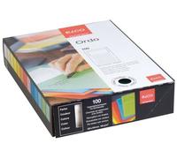 Elco Ordo classico Lot de 100 porte-documents avec fenêtre et lignes Blanc