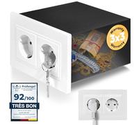 Elder Welder® Coffre Fort Secret avec t Fonction de Fausse Prise | Petit Coffre-Fort Discret avec Clé, Mini Cache Mural Secret, Emballage Discret