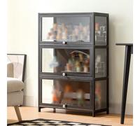 Ele Sto Solut Vitrine en acrylique avec portes - Forte capacité de charge pour décoration d'intérieur, objets de collection et étagères - Pour salon et bureau
