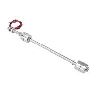 Eleage Capteur de Niveau d'eau avec Interrupteur à Flotteur à Double Boule en Acier Inoxydable, pour Réservoir d'eau, Piscine, Aquarium, Haute sensibilité, 1 unité (Corps Flottant 250mm)
