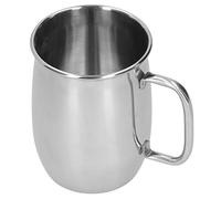 Eleage Chope à Bière en Acier Inoxydable 304 de Grande capacité de 1000 Ml, Tasse à Boire en Métal avec Poignée, Verres Polyvalents pour Bar, Pub, café, Eau, Boisson