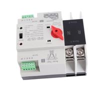 Eleage Commutateur de Transfert Automatique Double Puissance 2P, Dispositif de Commutation Fiable pour Alimentation Continue AC220V (80A)