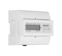 Eleage Compteur D'énergie électrique, Testeur LCD triphasé à 4 Fils pour une Mesure Précise de la Puissance dans les Installations électriques, Durable et étanche, avec Manuel D'utilisation