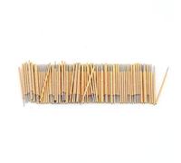 Eleage Jeu de Sondes de Test à Ressort, 100 Pièces, Broches à Tête Ronde Durables pour Test de PCB, Accès par Contact Souple