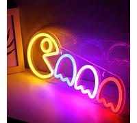 EleBikk Game Lumières néon LED, signal néon, néon LED Gamer décoration chambre, lumières décoratives colorées style de jeu, bar/salle de jeu/boutique de jeux de mode