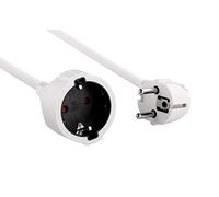 Electraline 01647 Rallonge de câble en plastique IP20 pour intérieur/rallonge avec sécurité enfant Blanc 10 m
