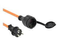 Electraline 01672 Rallonge électrique IP44 N05V3V3-F 3G1.5-10 m - Utilisable jusqu'à -35 °C - Résistant à l'huile et aux UV - Extrêmement résistant à l'abrasion - Avec prises de terre