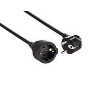 Electraline 01694 Rallonge avec contact de protection - 10 m - Câble en plastique - IP20 - Pour intérieur - Avec sécurité enfant - Noir - 10 m