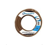 Electraline 10941 Couronne de Cable H03 VVH2-F 2X0,75 10M Or