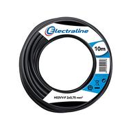 Electraline 11161 Couronne de Cable H03 VV-F 2X0,75 10M Noir