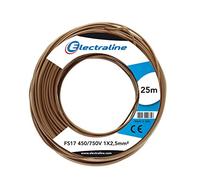 Electraline 13152 Câble unipolaire FS17, Section 1 x 2.5 mm², Marron, 25 m